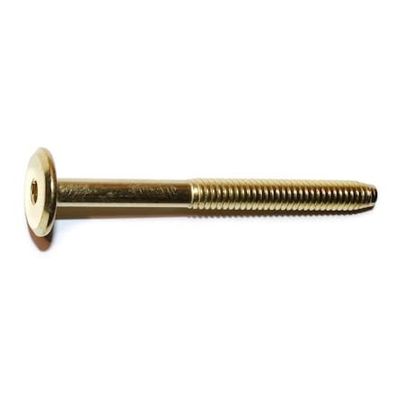Midwest Fastener Binding Screw, 20 (Coarse), Steel, Brass, 8 PK 31606